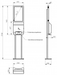 INTOS215 - Infotouchscreen mit integriertem Handdesinfektionsspender / Bild 3 von 6